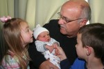 Papa J and the three grandchildren