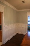 Wainscoting and crown moulding