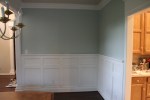 Wainscoting and crown moulding