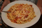 Tagliatelle dish
