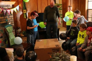 Jackson getting the surprise of a Weber Performer