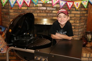 Jackson and his Weber Performer