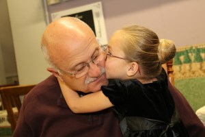 Big kisses after the tea party