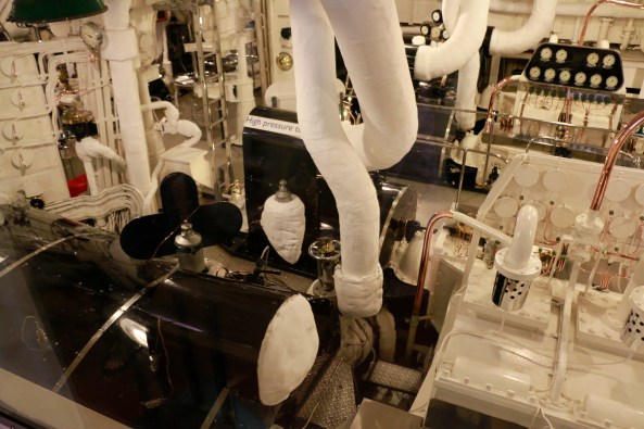 Spotless engine room